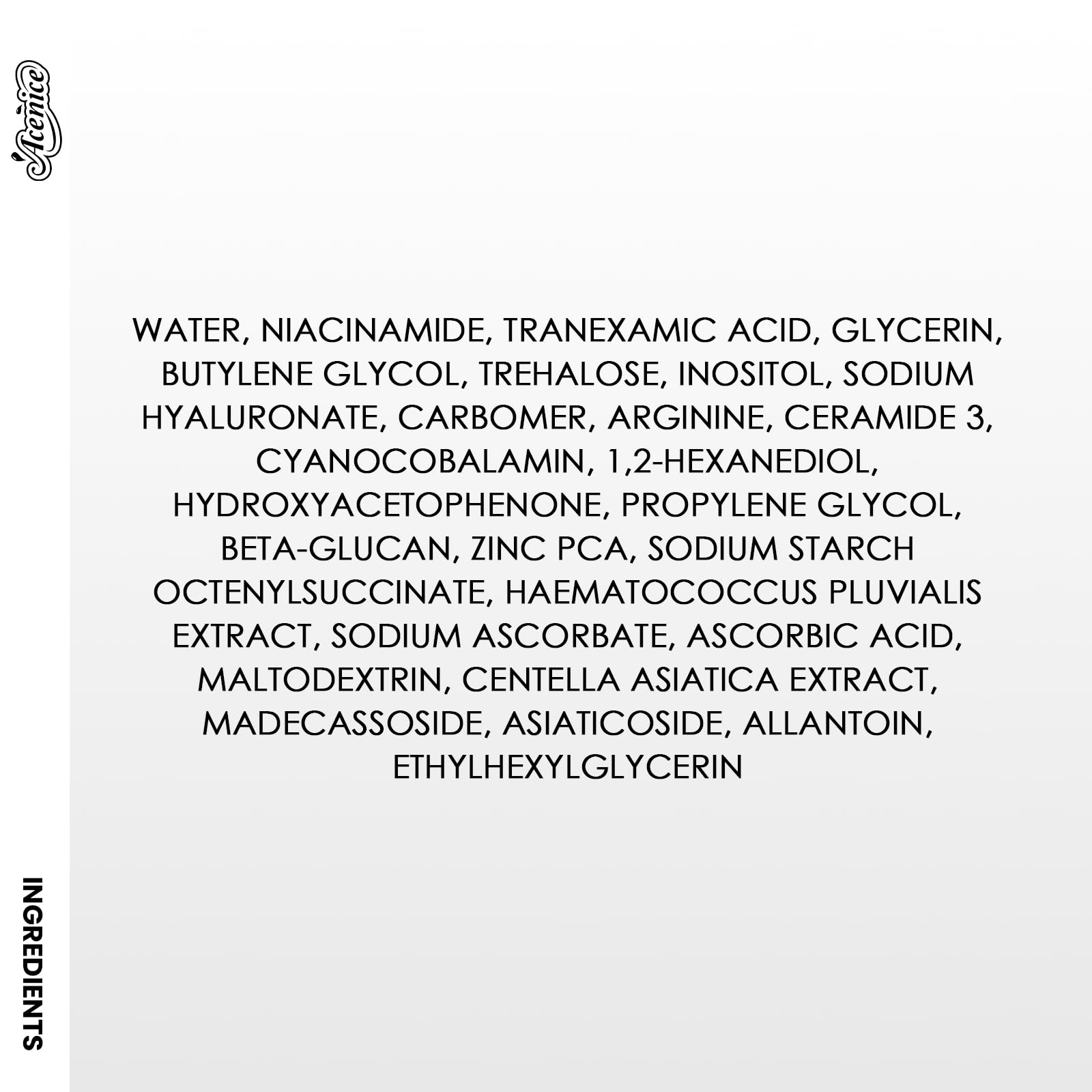 ACENICE TXA+Niacinamide 15% Glow Serum skin glow closeup after use