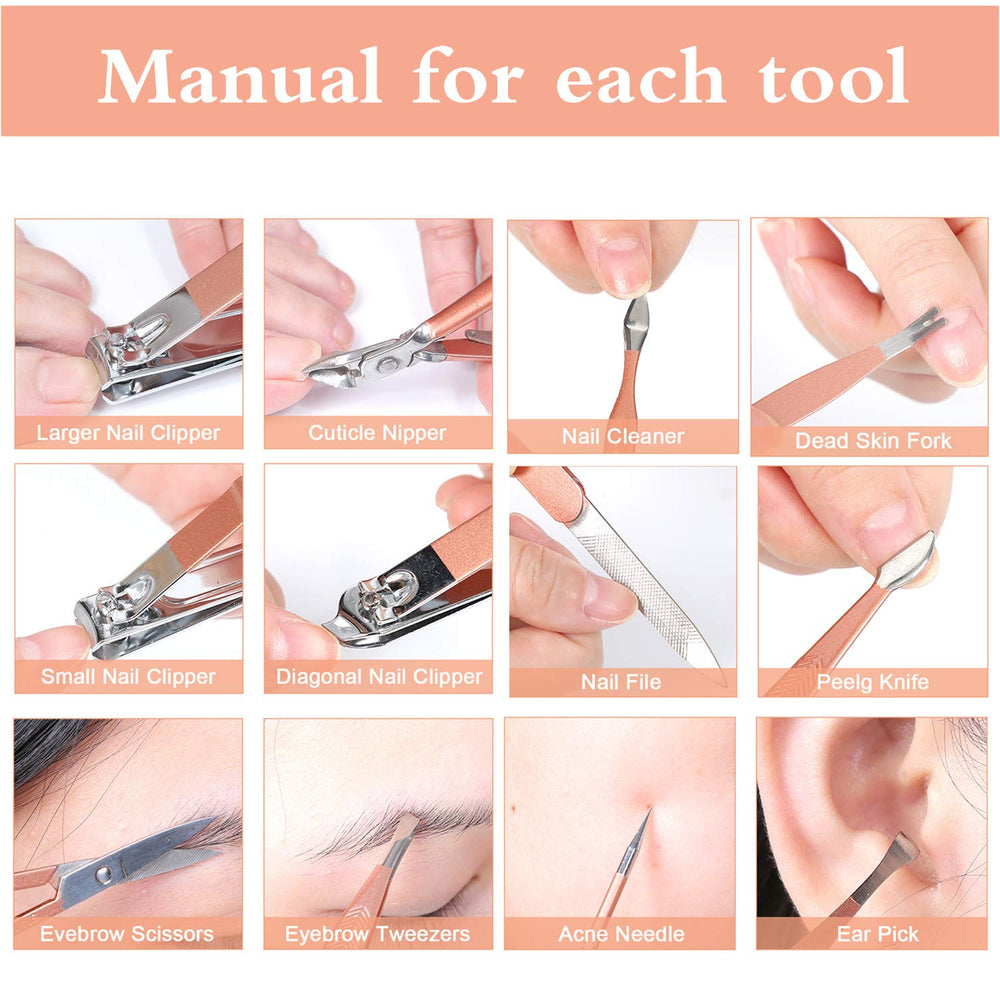Aceoce travel-ready nail care set ideal for trips.