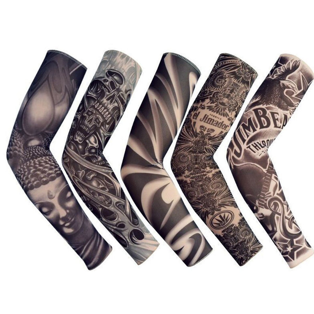 Acfun fake tattoo sleeve tiger design provides bold style and sun protection