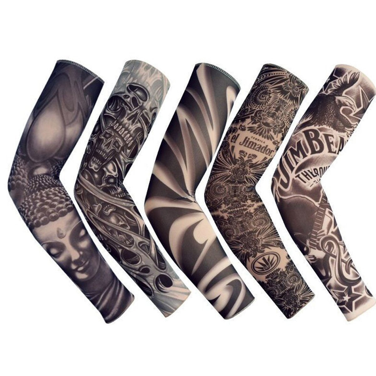 Acfun fake tattoo sleeve tiger design provides bold style and sun protection