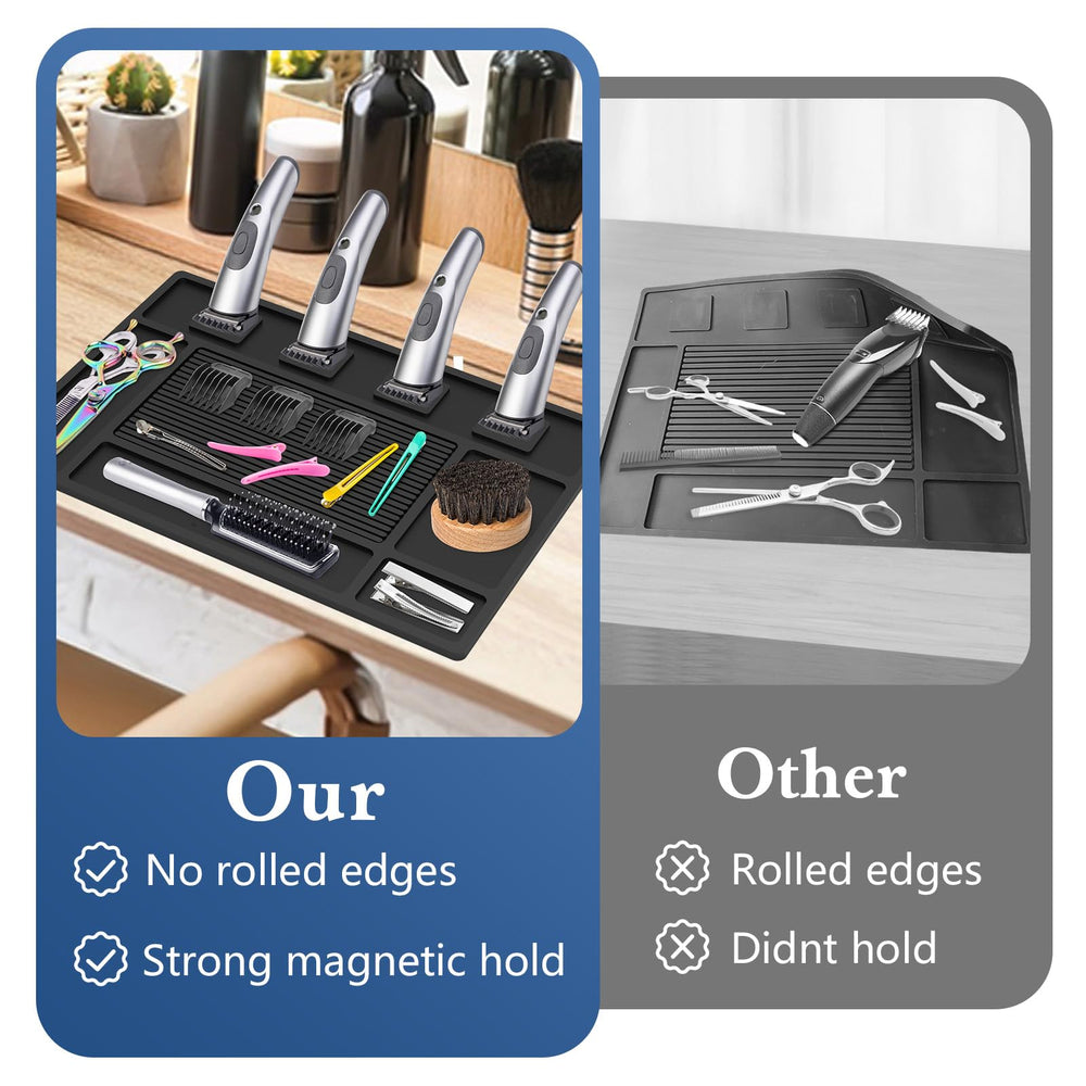 Acfunique barber mat easy clean: wipe down or rinse for quick maintenance after busy shifts.