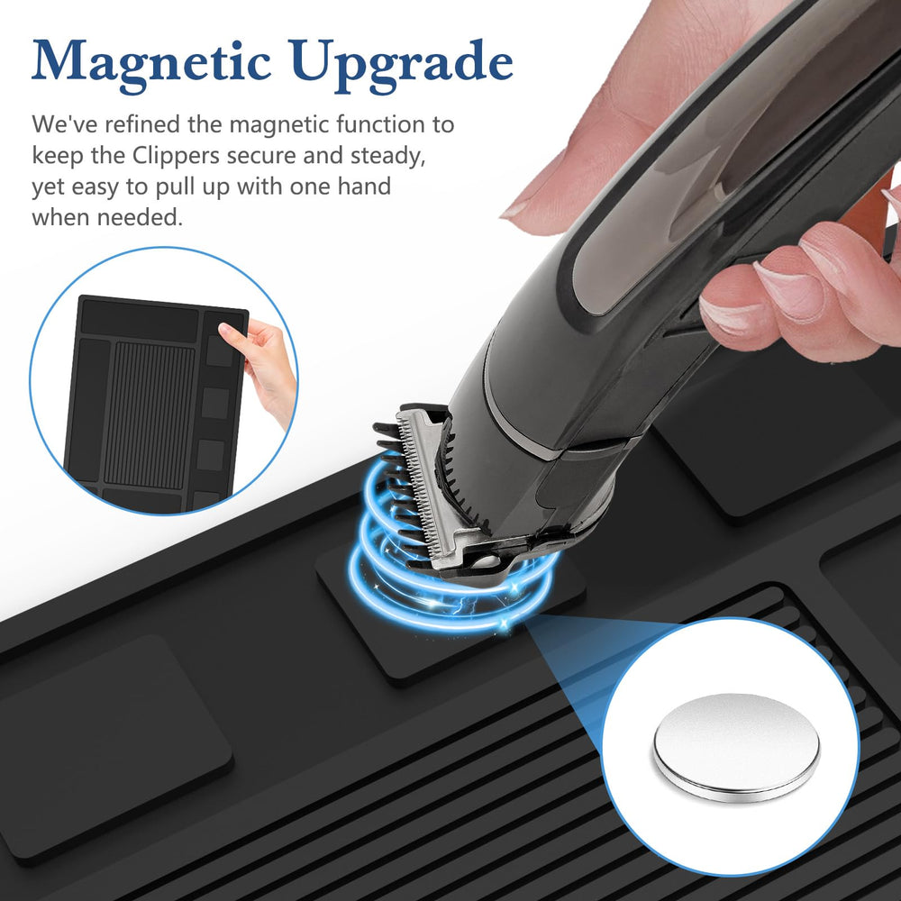 Acfunique silicone barber mat durability: durable, soft surface protects tools and station from scratches.