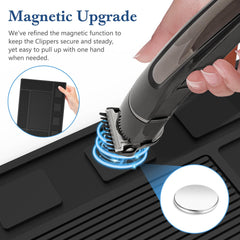 Acfunique silicone barber mat durability: durable, soft surface protects tools and station from scratches.