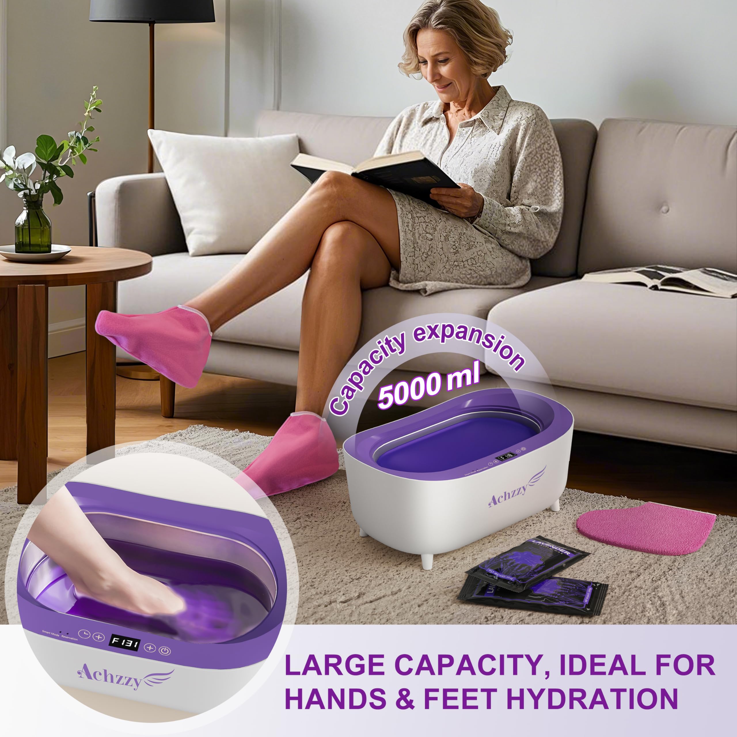 Achzzy wax bath for hands and feet use at home.