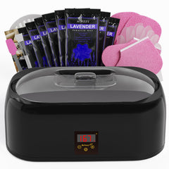 Achzzy paraffin wax machine with LED display for precise temperature control during treatments.