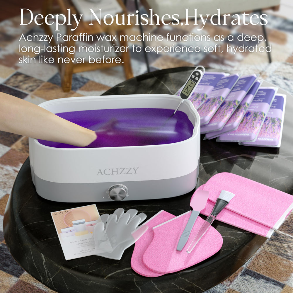 Achzzy paraffin wax machine non-toxic inner-pot helps safe, clean sessions.