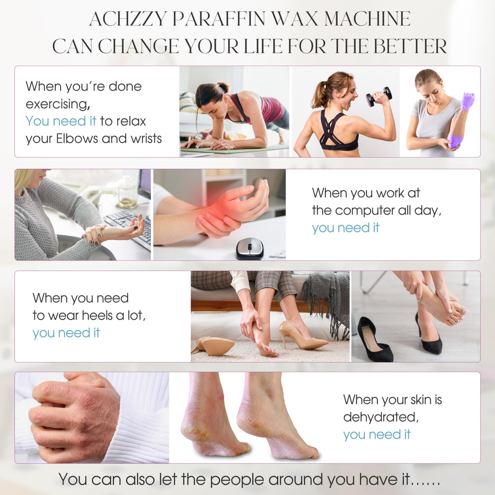 Achzzy paraffin wax machine over-temperature protection adds peace of mind.