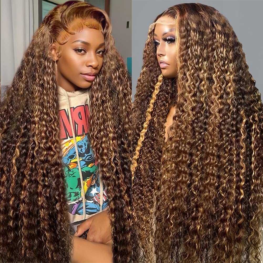 ACIWP ombre lace-front wig honey blonde 28in with natural hairline