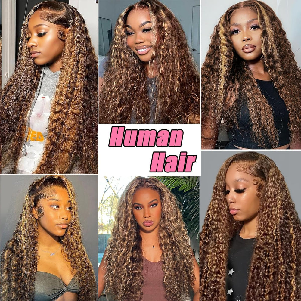 ACIWP wet and wavy lace-front wig 28in for versatile styling