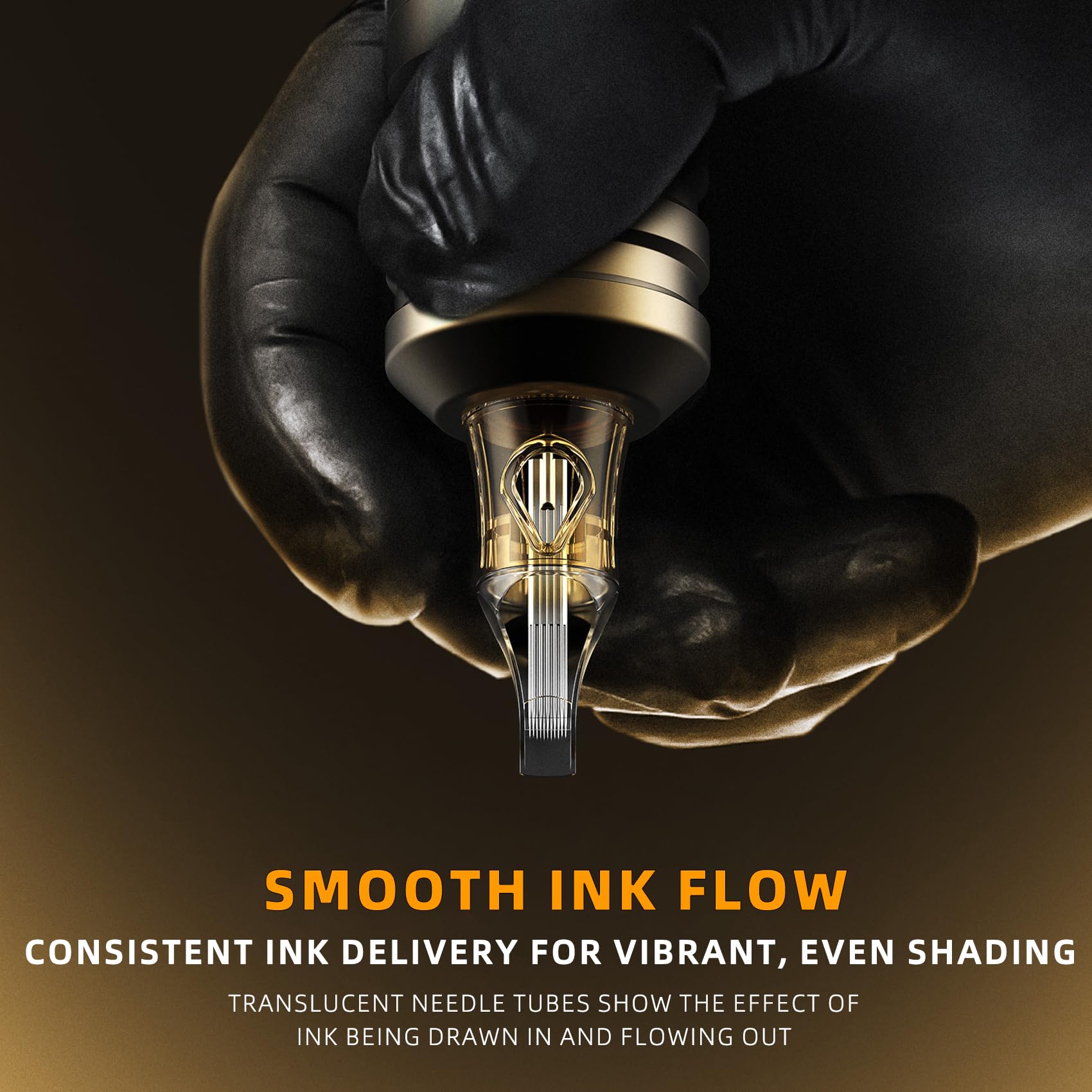 Ackbun smooth ink flow cartridge delivers even distribution for vibrant color.