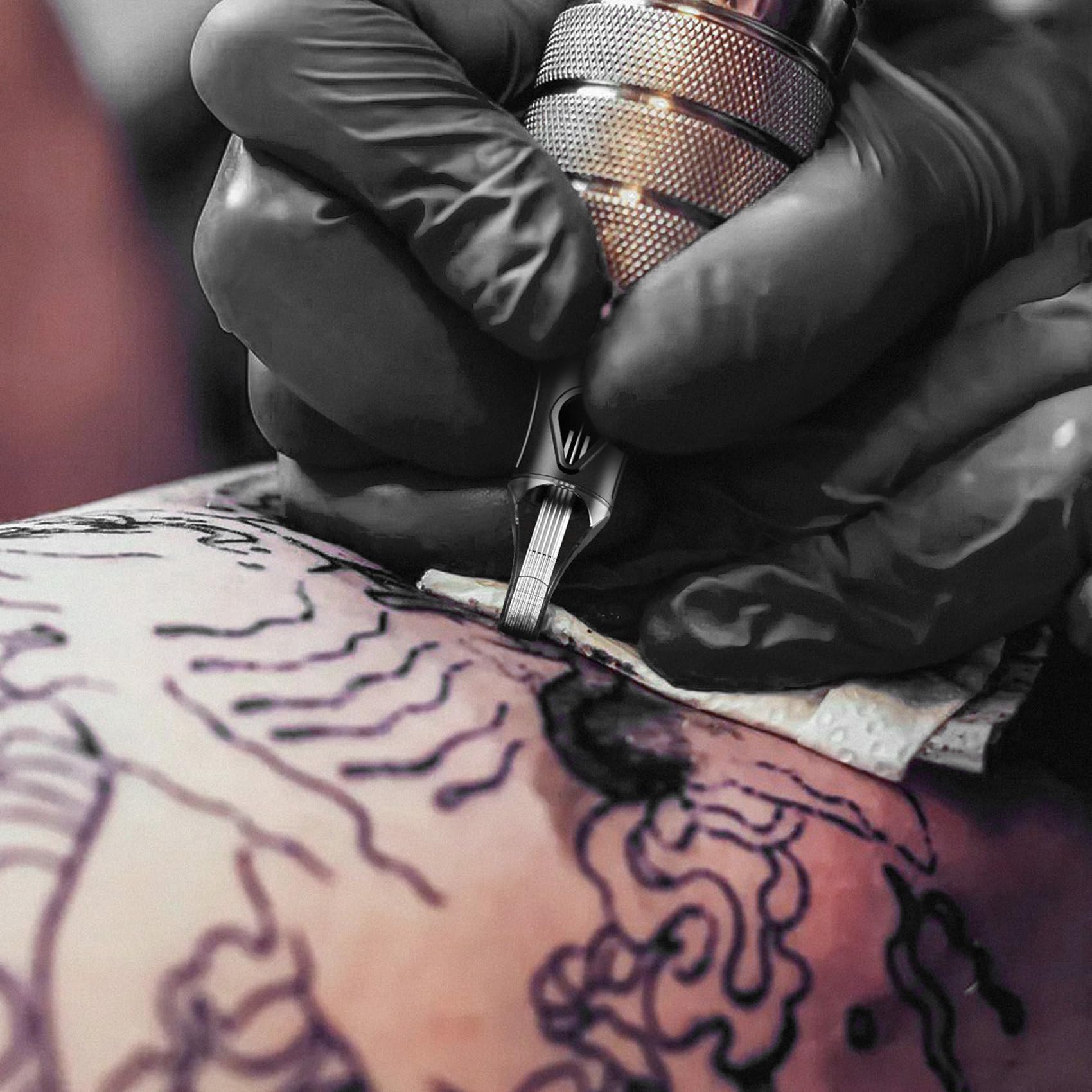 Ackbun tattoo needles 15M1 close-up for mid-range shading