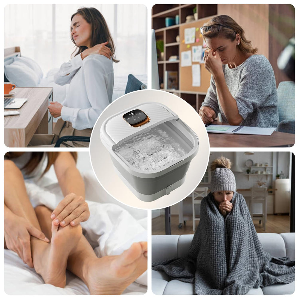 ACKLEAP collapsible foot spa home-office-use for quick breaks and stress relief.