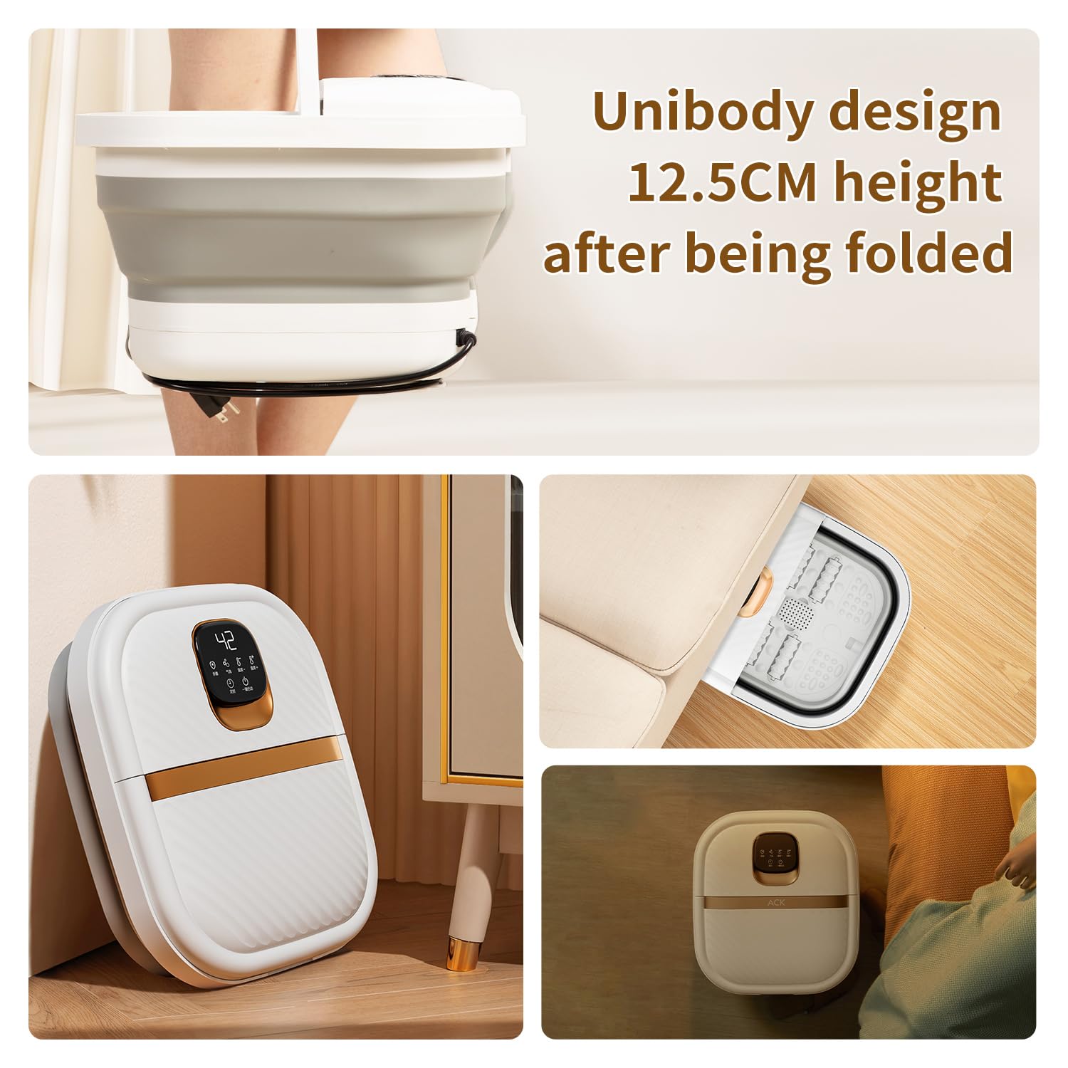ACKLEAP collapsible foot spa massage-rollers deliver targeted relief for tired soles.