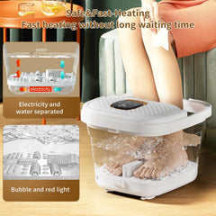 ACKLEAP collapsible foot spa touchscreen-panel enables precise adjustments during sessions.