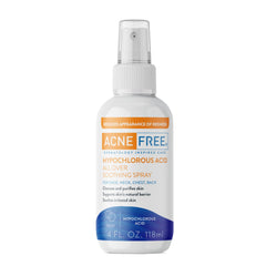 AcneFree hypochlorous spray bottle for the face delivering gentle redness relief.