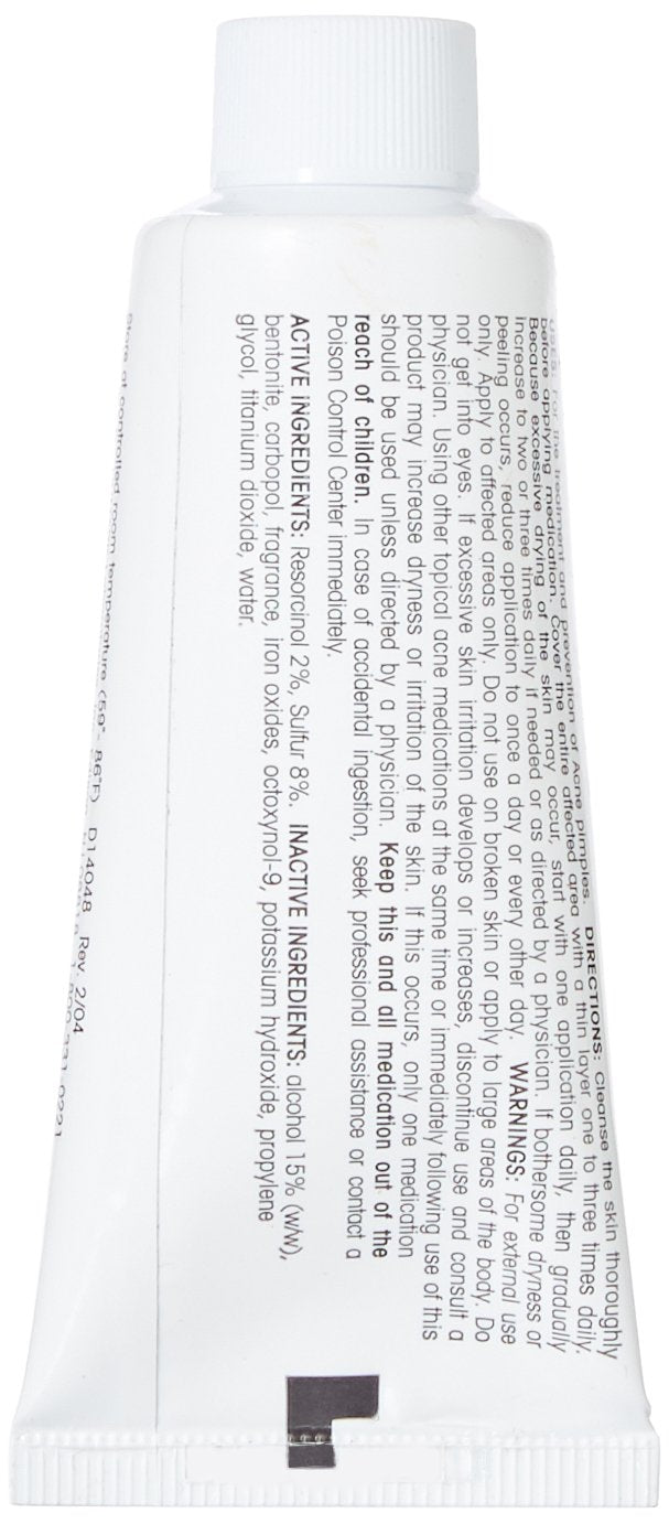 Acnomel acne cream swatch on skin highlighting texture and coverage.