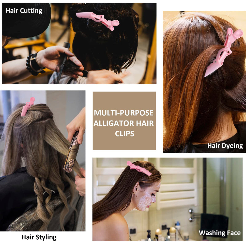 ACO-UINT pink clip for bun creation or wet-hair styling