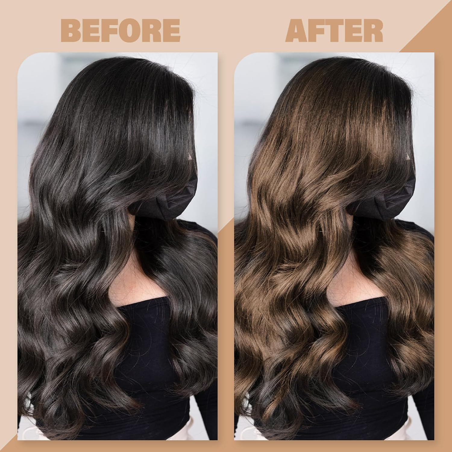 Acomler cera color temporal cabello castano ideal para interpretaciones de personajes