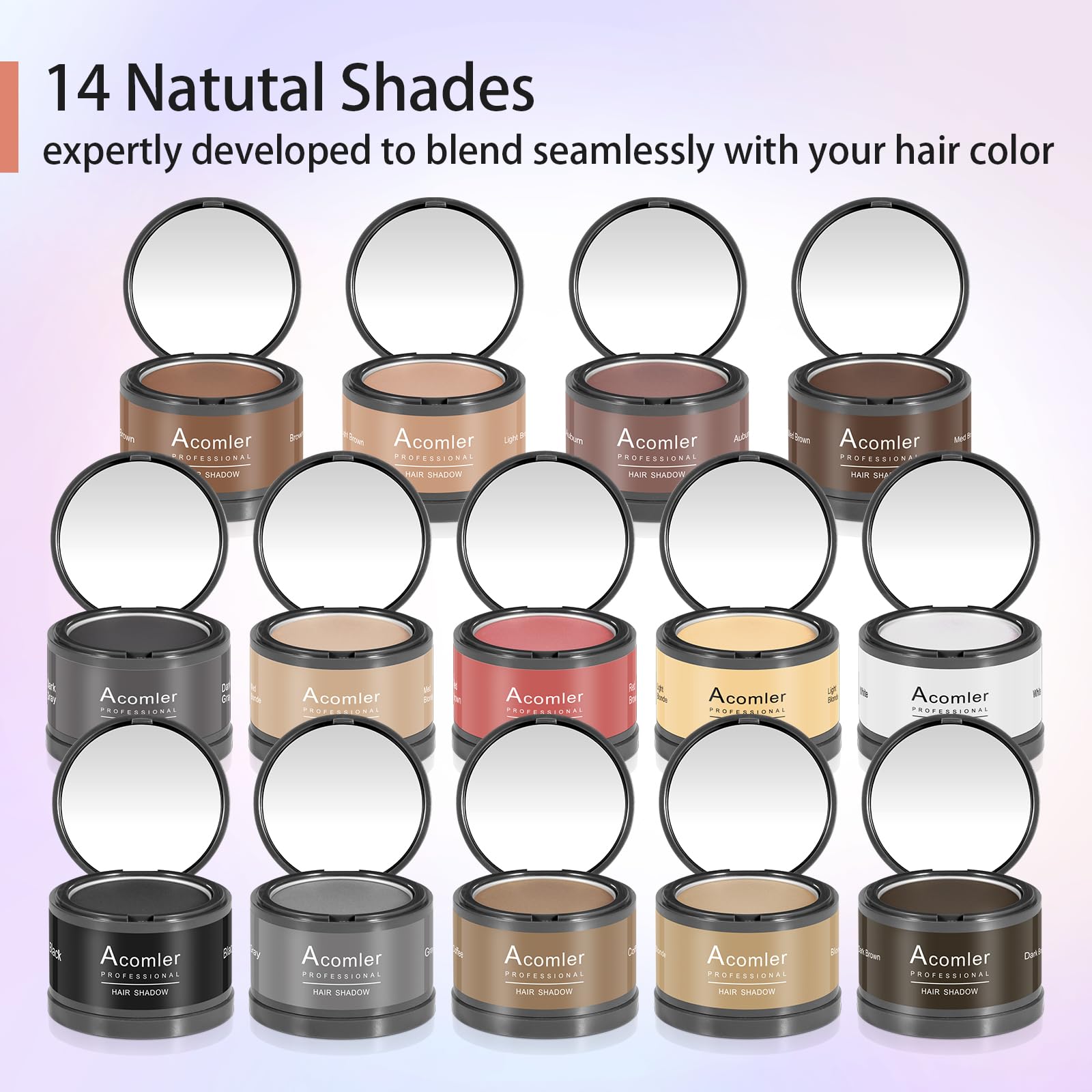 Acomler compact mirrored travel kit for discreet touch-ups anywhere.