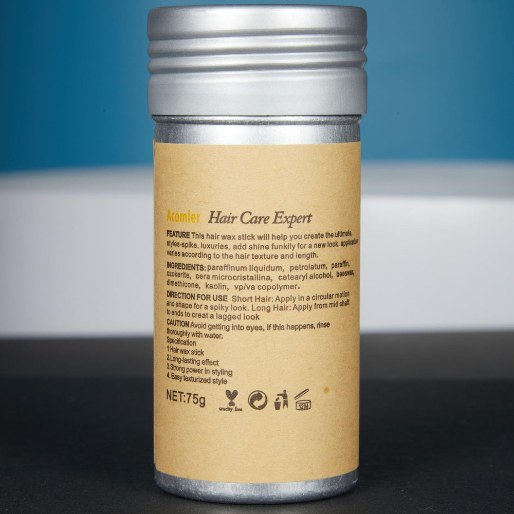 Acomler Hair Wax Stick Strong Hold for defined, controlled looks.