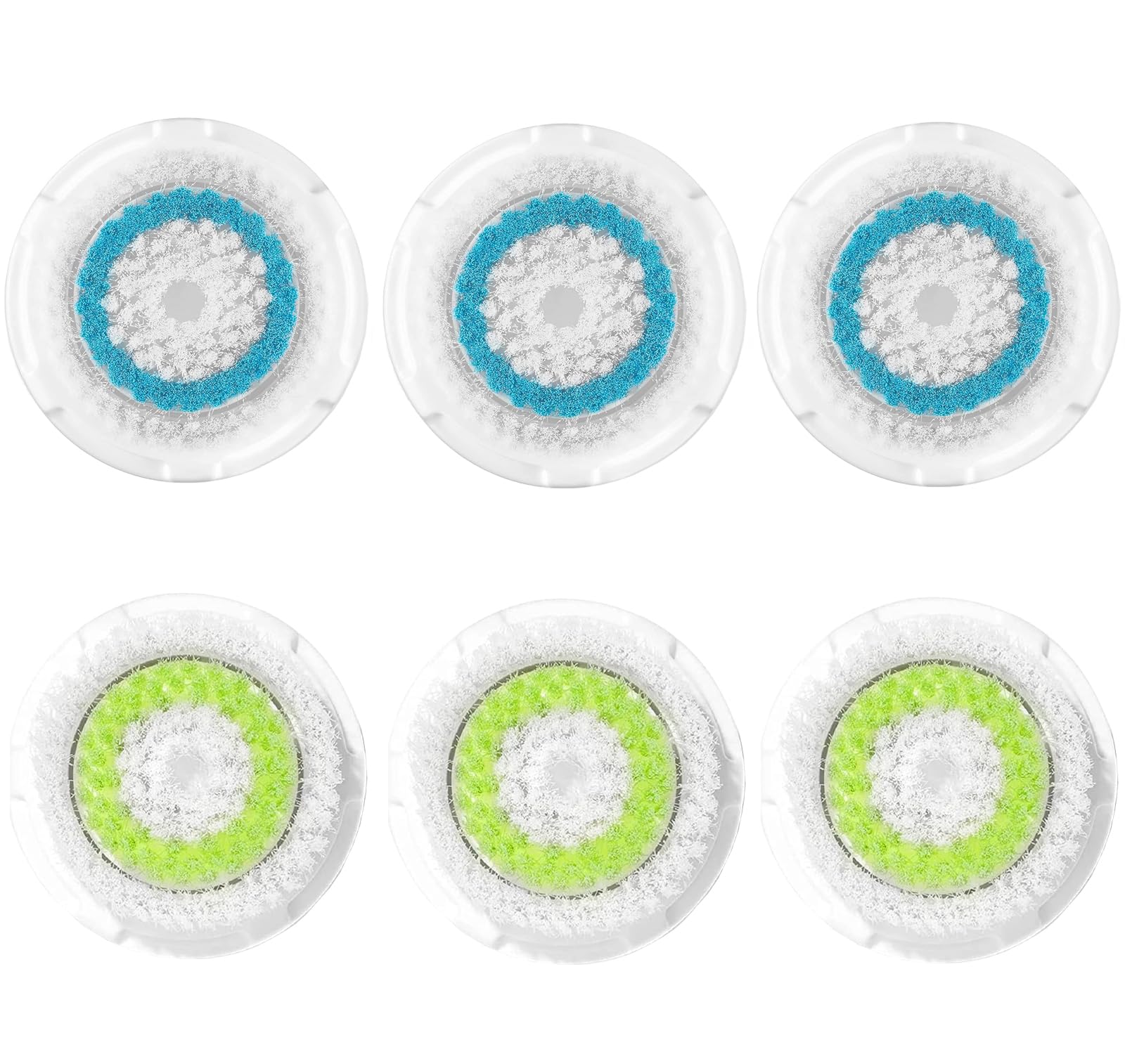 Acosexy facial cleansing brush heads 6-pack for smoother skin.