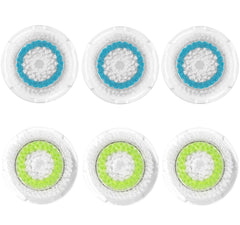 Acosexy facial cleansing brush heads 6-pack for smoother skin.