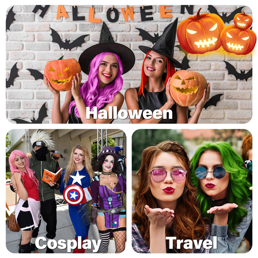 Acosexy Halloween cosplay hair color wax dye black styling for party-ready looks.