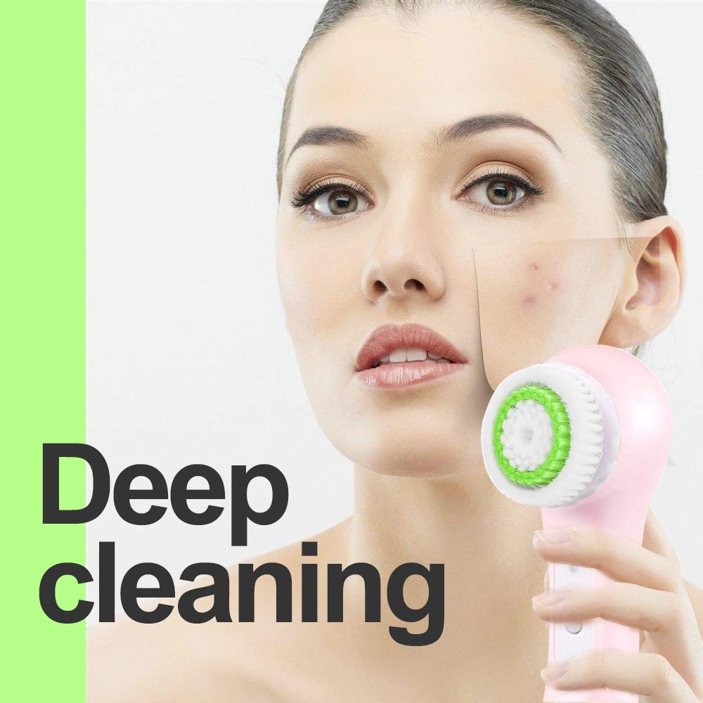 Acosexy soft bristles brush heads provide gentle, comfortable cleansing.
