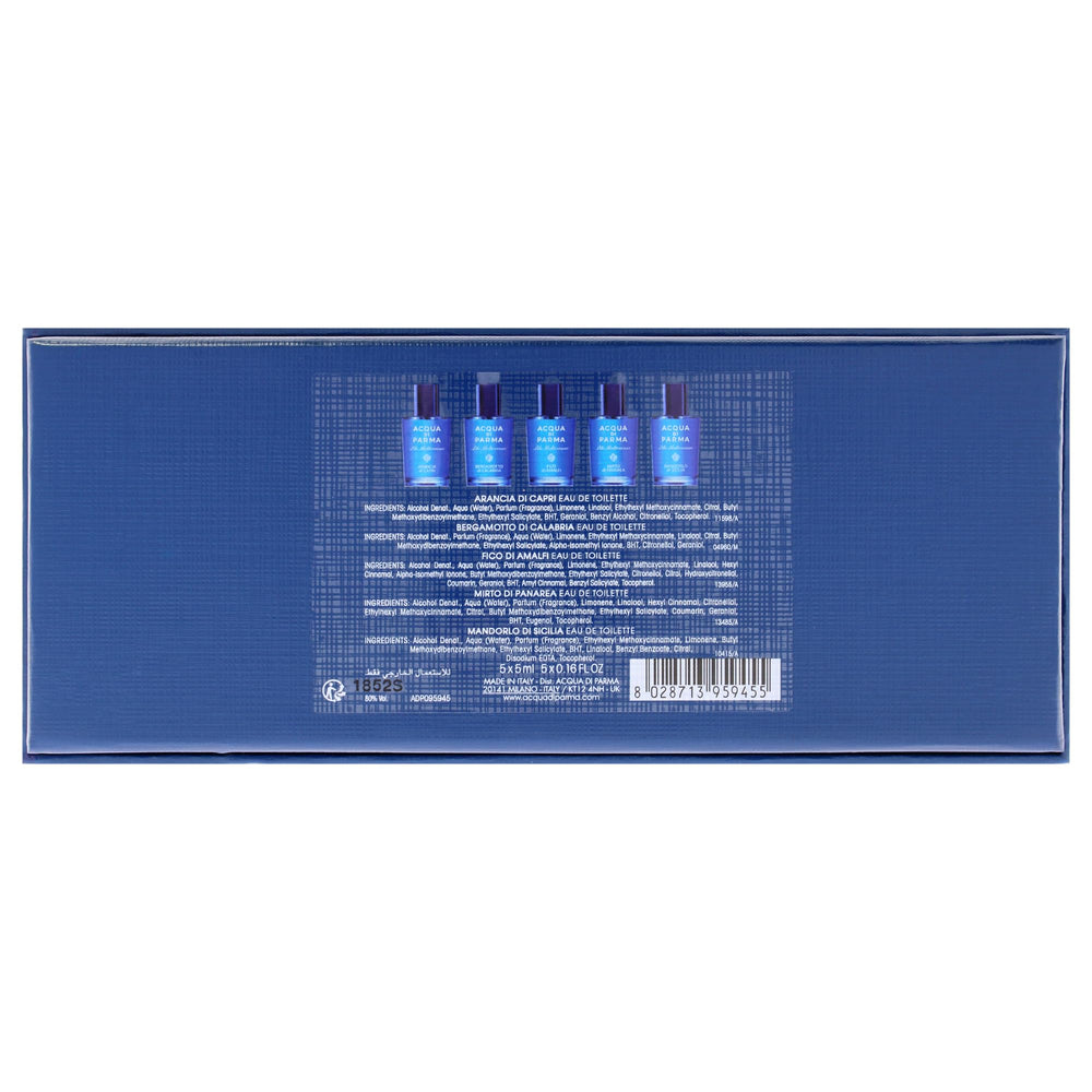 Acqua Di Parma Blue Mediterraneo close-up cap and label premium presentation
