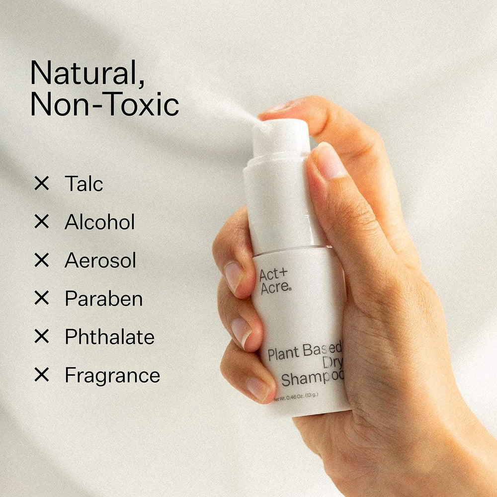 ACT+ ACRE matte-finish after-use look indicates clean, weightless style with volume.