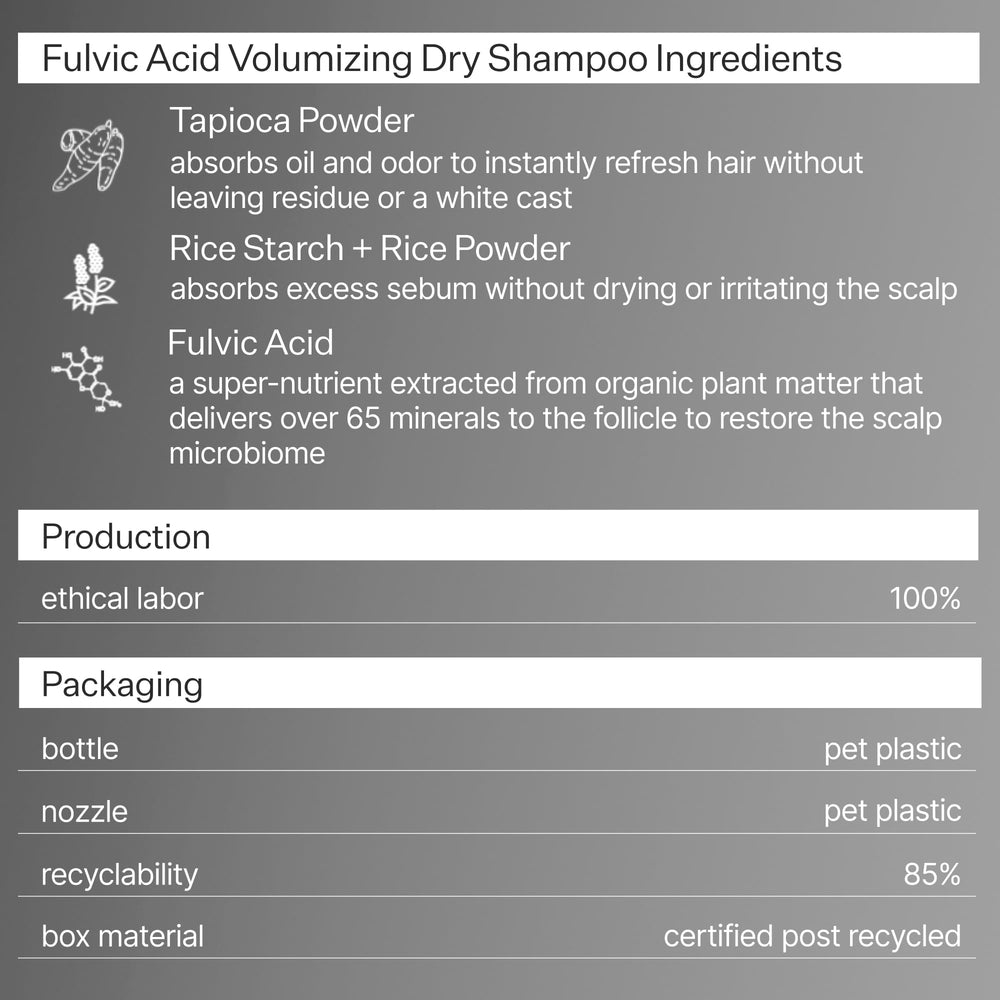 ACT+ACRE oily hair absorption action demonstrates rapid oil absorption and clean feel.