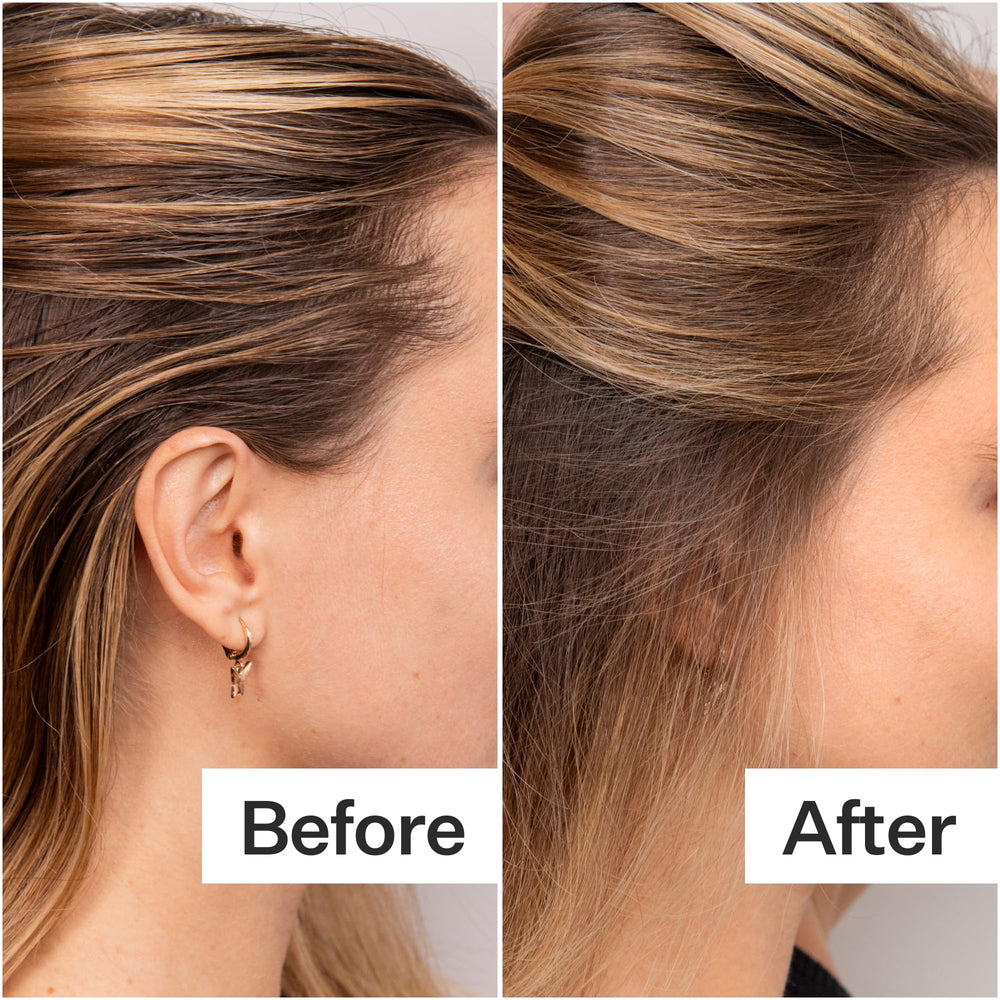 ACT+ACRE rice refresh dry shampoo application on roots delivering lightweight volume.