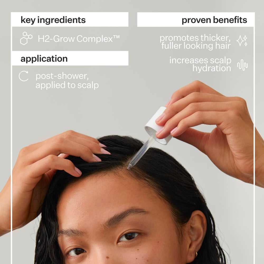 ACT+ACRE stem-cell serum aloe vera soothing relief for dry scalp.