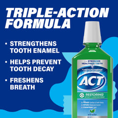 Clear mint-colored mouthwash texture in light showing gentle feel