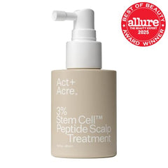 ACT+ ACRE box hints at potential hair density improvement visuals for confidence