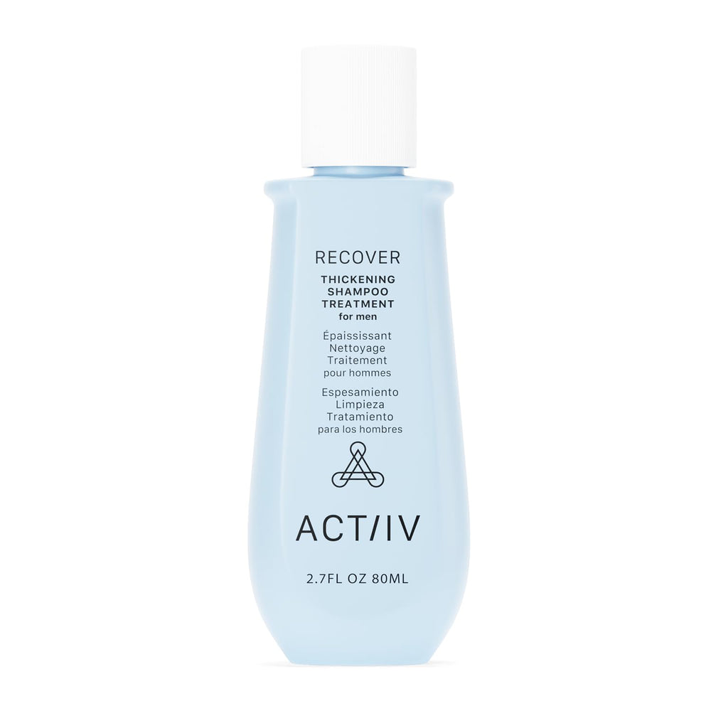 ACTIIV Recover Thickening Shampoo bottle pour for a refreshing cleanse and fuller look.