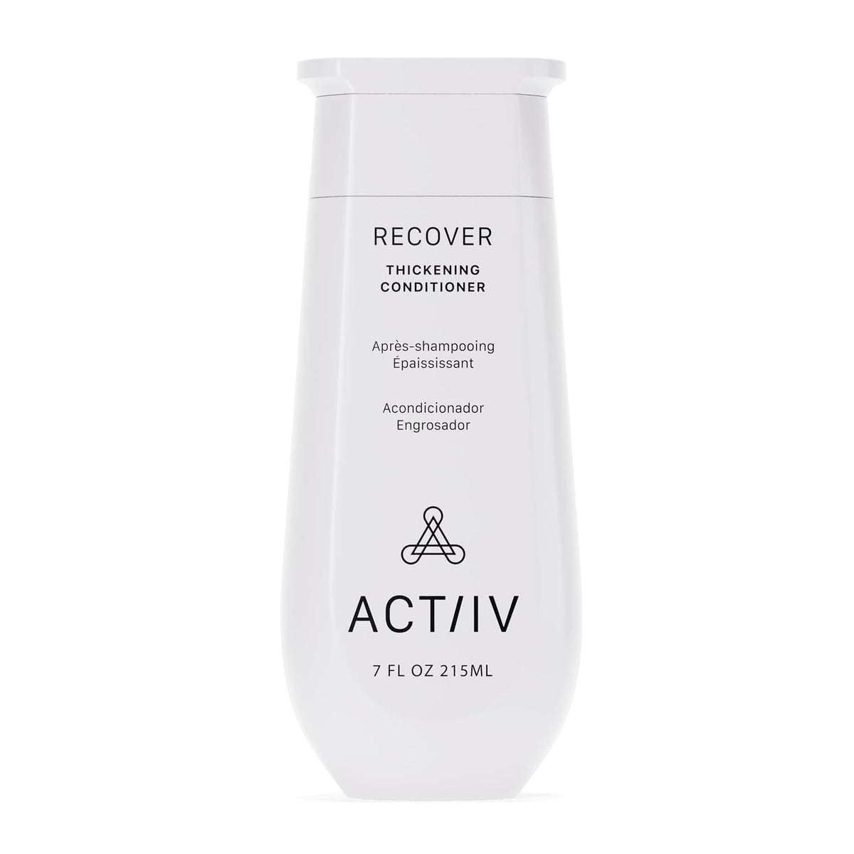 ACTIIV Recover thickening conditioner bottle highlights plant-based care for fuller-looking hair