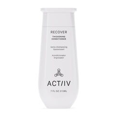 ACTIIV Recover thickening conditioner bottle highlights plant-based care for fuller-looking hair