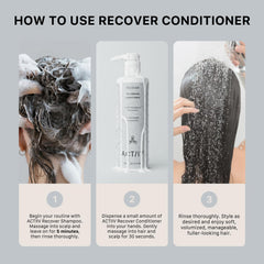 ACTIIV Recover Thickening Conditioner packaging highlights plant-based, color-safe formula.