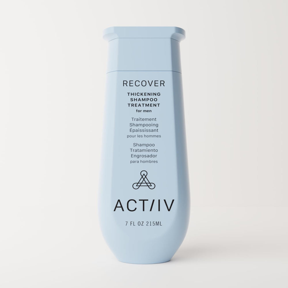 ACTIIV Recover Thickening Shampoo lather demonstrates gentle cleansing with plant-based formula