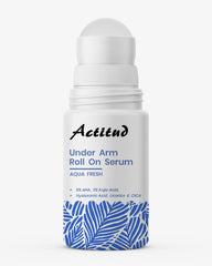 Actitud Underarm Roll On Serum packaging shown for easy daily use and brightening.