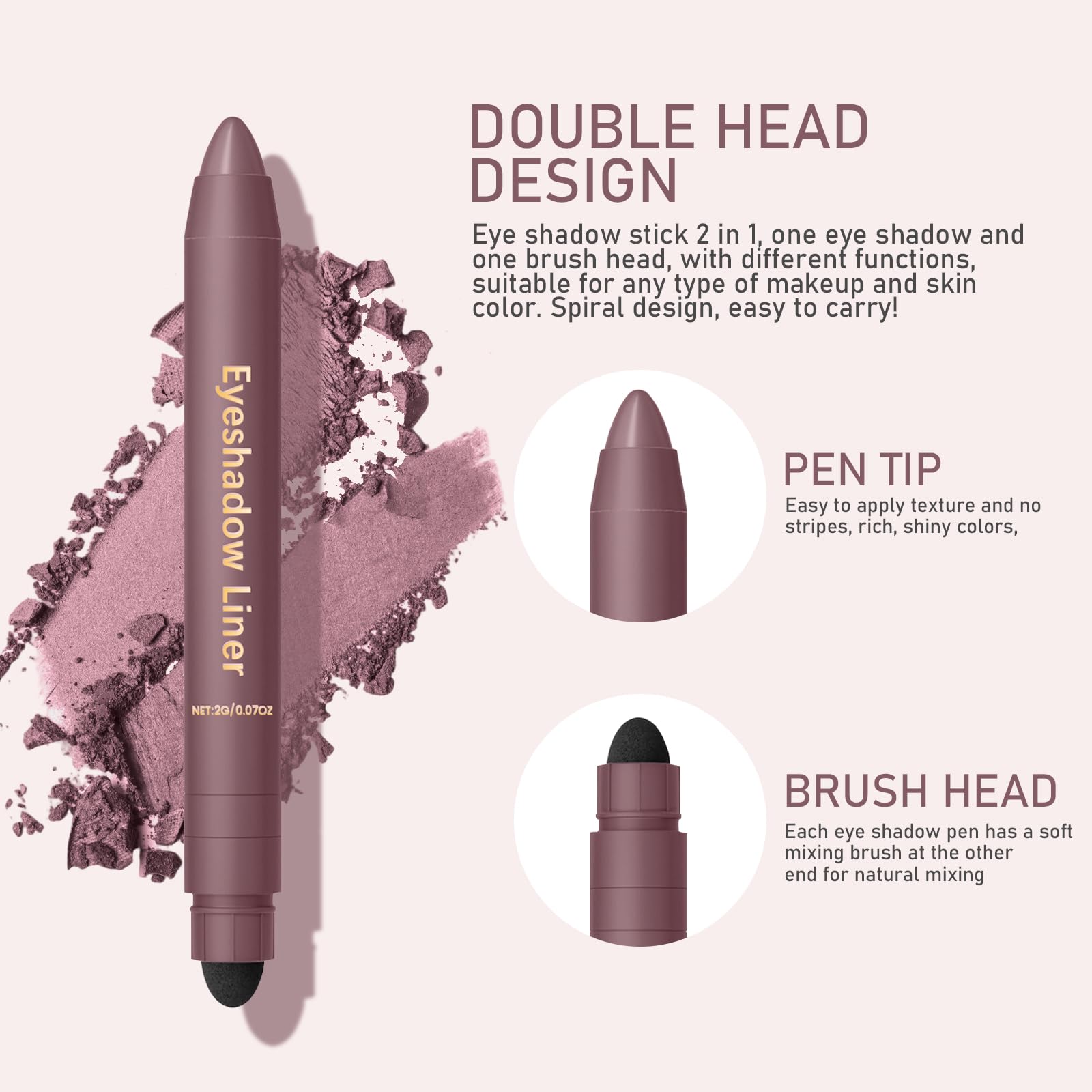acuever Built-in sponge smudger in action facilitates seamless blending without extra tools.