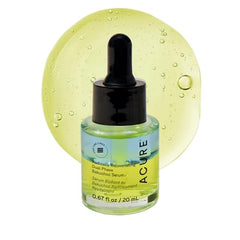 Acure bakuchiol dual-phase serum bottle promoting hydrated skin and natural glow.