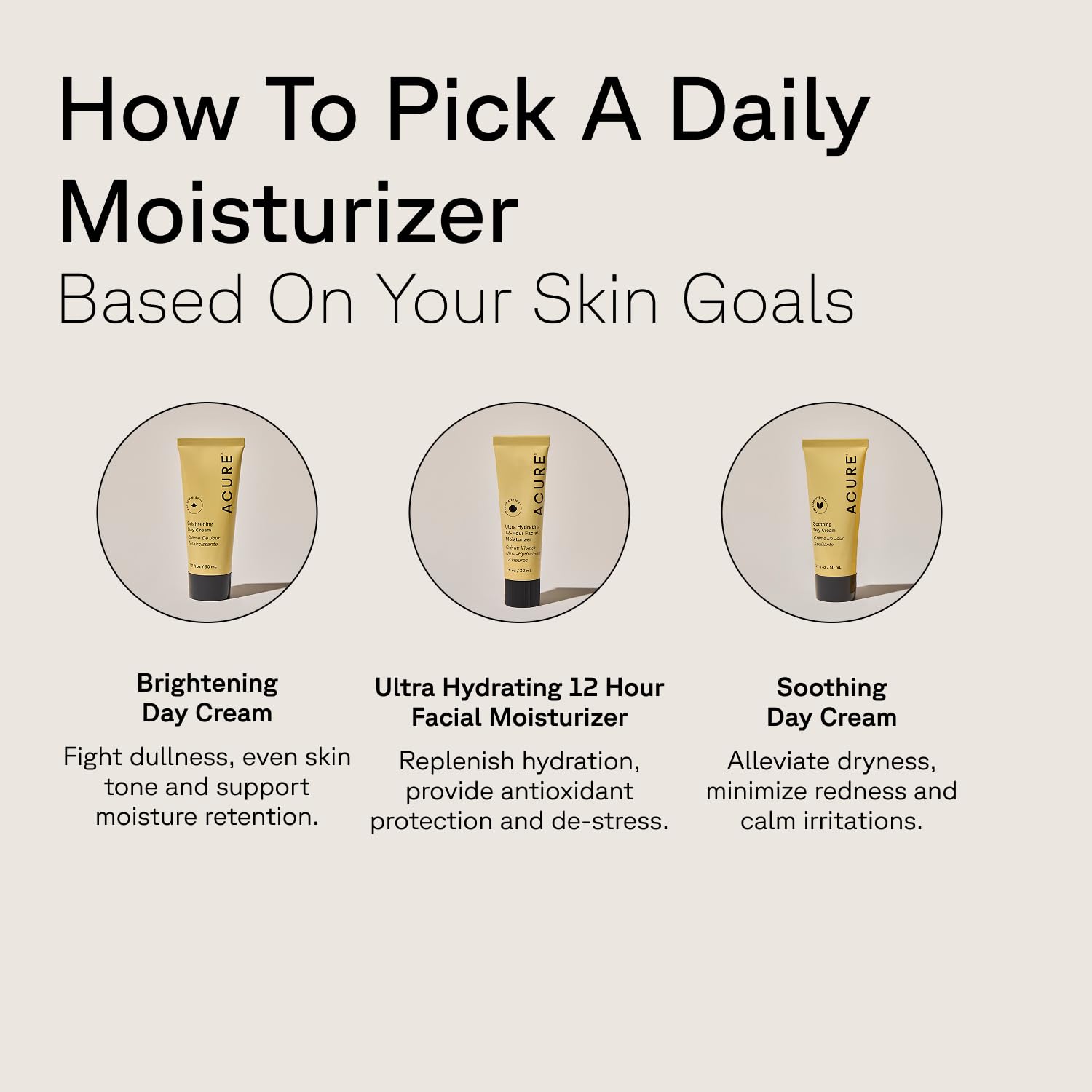 Acure Brightening Day Cream user applying in morning routine for radiant skin
