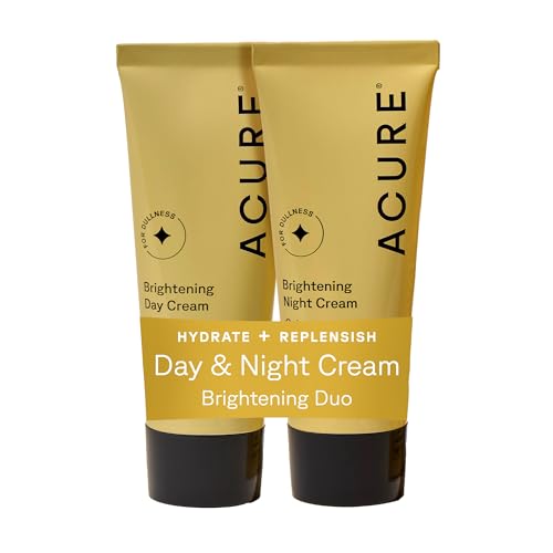 Acure Brightening Day Cream tube application for hydration and even tone
