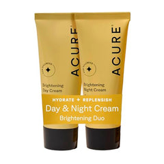 Acure Brightening Day Cream tube application for hydration and even tone