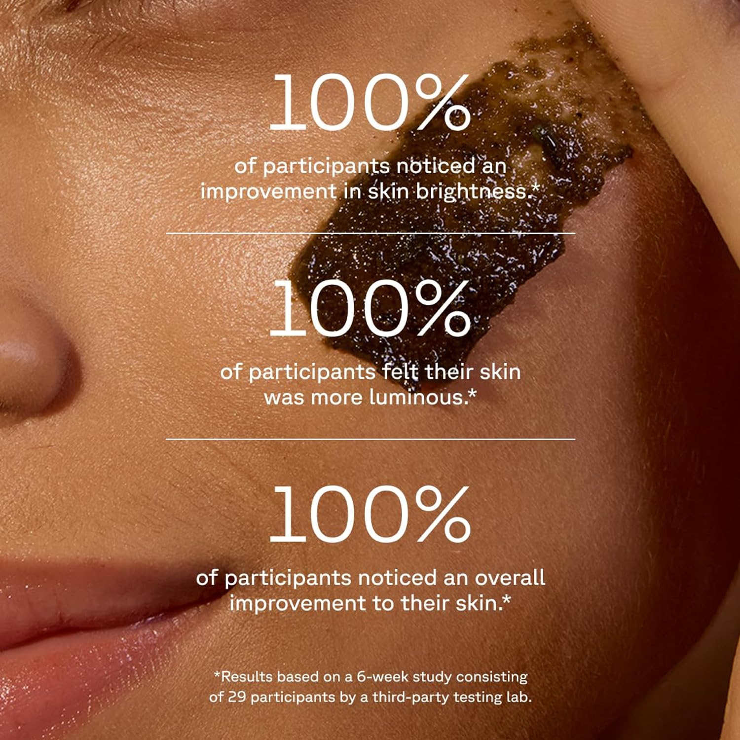 Acure Scrub texture detail shows sea kelp and lemon peel for radiant prep.
