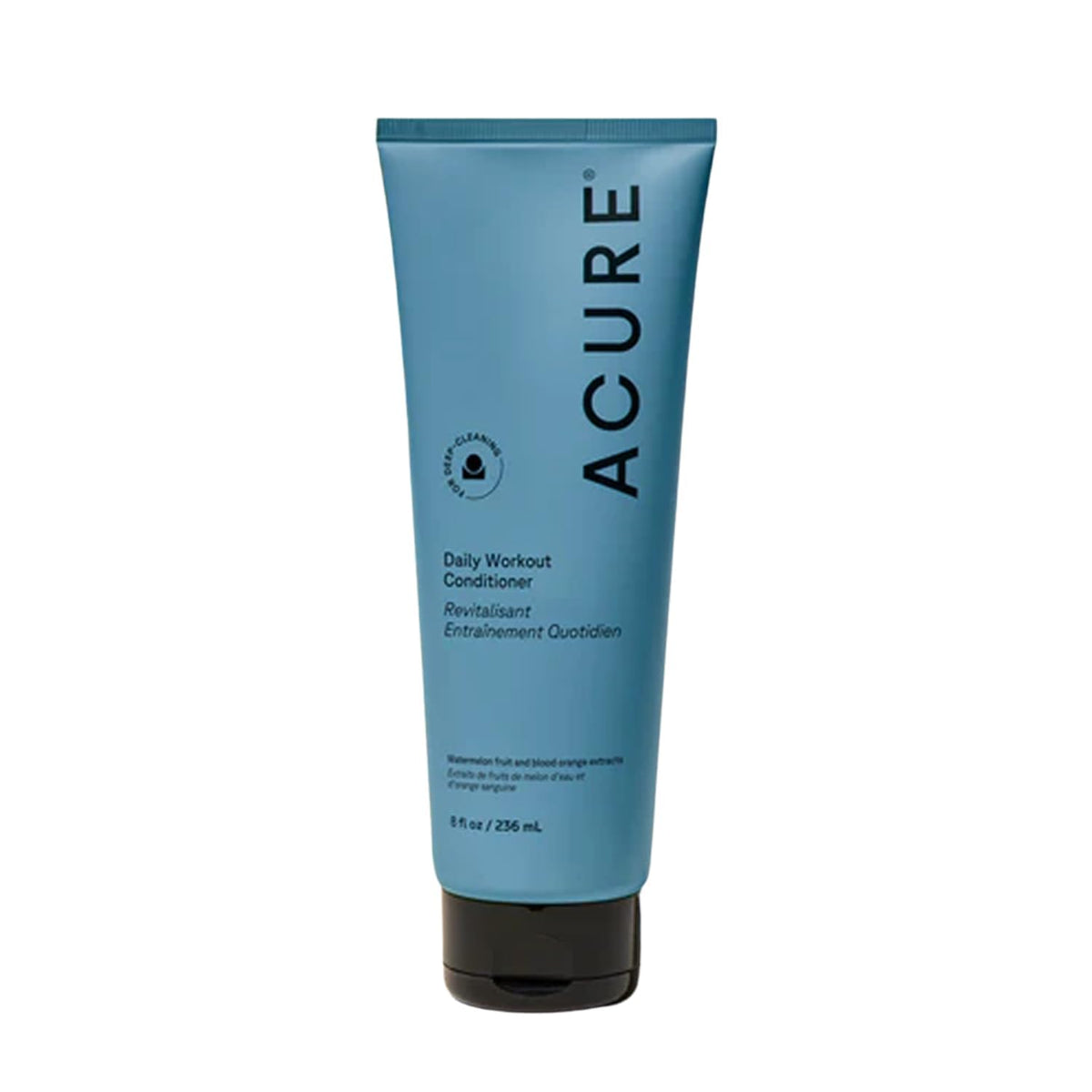 Acure Daily Workout Watermelon Conditioner bottle promotes lightweight hydration for refreshed hair.