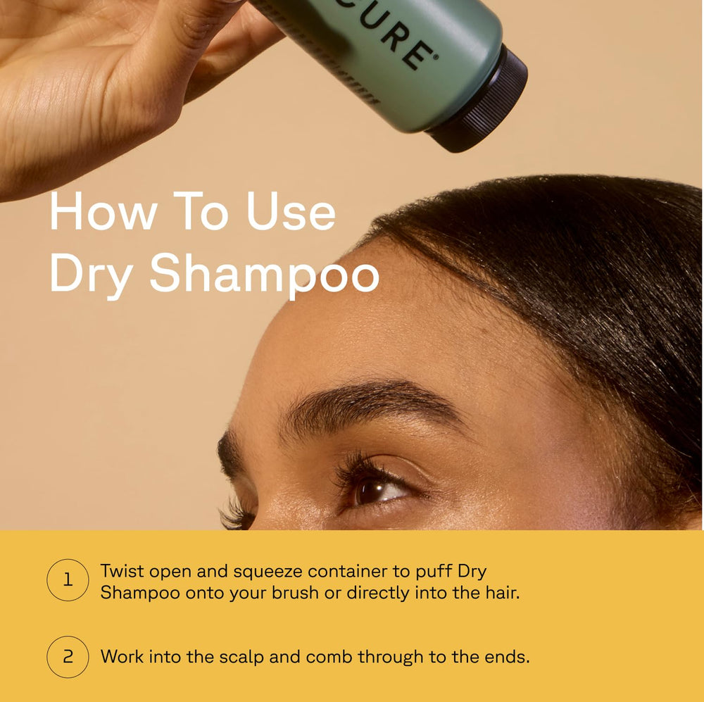 Acure dry shampoo vegan and cruelty-free formula free from parabens