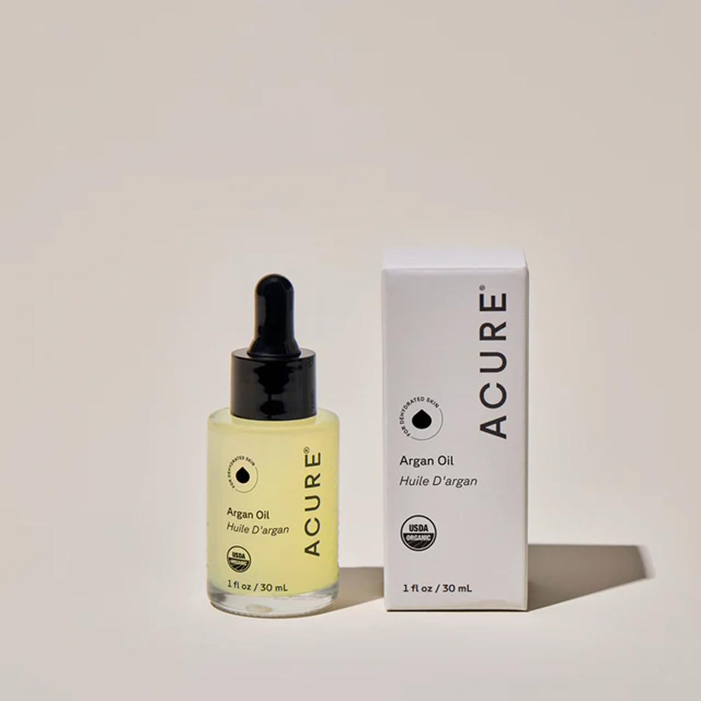 Acure The Essentials Argan Oil with natural ingredients for pure nourishment.